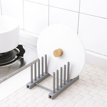 Load image into Gallery viewer, Kitchen Organizer Pot Lid Rack Stainless Steel Spoon Holder Pot